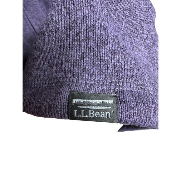 L.L. Bean Sweater Fleece Full Zip Jacket Size 1X Purple Excellent! - Picture 3 of 8